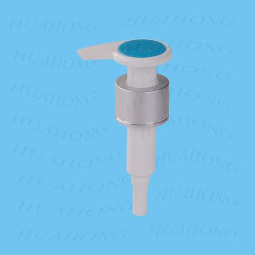 lotion pump: lotion pump with metal collar